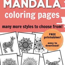 Free Mandala Coloring Pages. #freehomeschooldeals #fhdhomeschoolers #mandalacoloringpages #coloringpages #mandalaprintables