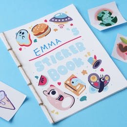 FREE Sticker Book Activity. #freehomeschooldeals #fhdhomeschoolers #stickerbookactivity #stickerprintable #stickerprintablebook