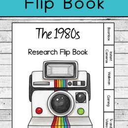 Free Kids 1980s Flipbook. #freehomeschooldeals #fhdhomeschoolers #studyingthe80s #1980sflipbook #80sresearchproject