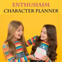 Character Counts FREE Planner about Enthusiasm. #freehomeschooldeals #fhdhomeschoolers #enthusiasmplanner #charactercounts #enthusiasmplannerprintable