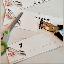 FREE Hole Punch Counting Worksheets. #freehomeschooldeals #fhdhomeschoolers #holepunchcountingworksheets #holepunchworksheets #holepunchcounting #countingworksheets