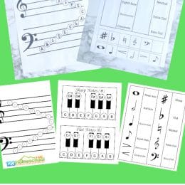 Printables for Learning to Read Music. #freehomeschooldeals #fhdhomeschoolers #studyingmusicforkids #learningaboutmusic #musictheoryforkids