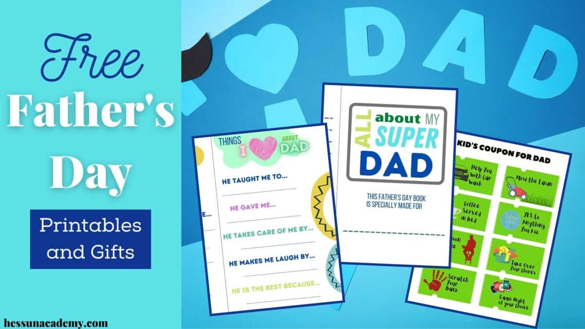 Father's Day Printables for Kids | Free Homeschool Deals