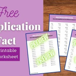 Simple Multiplication Practice Worksheets. #freehomeschooldeals #fhdhomeschoolers #freemultiplicationworksheets #multiplicationpractice #studyingmultiplication