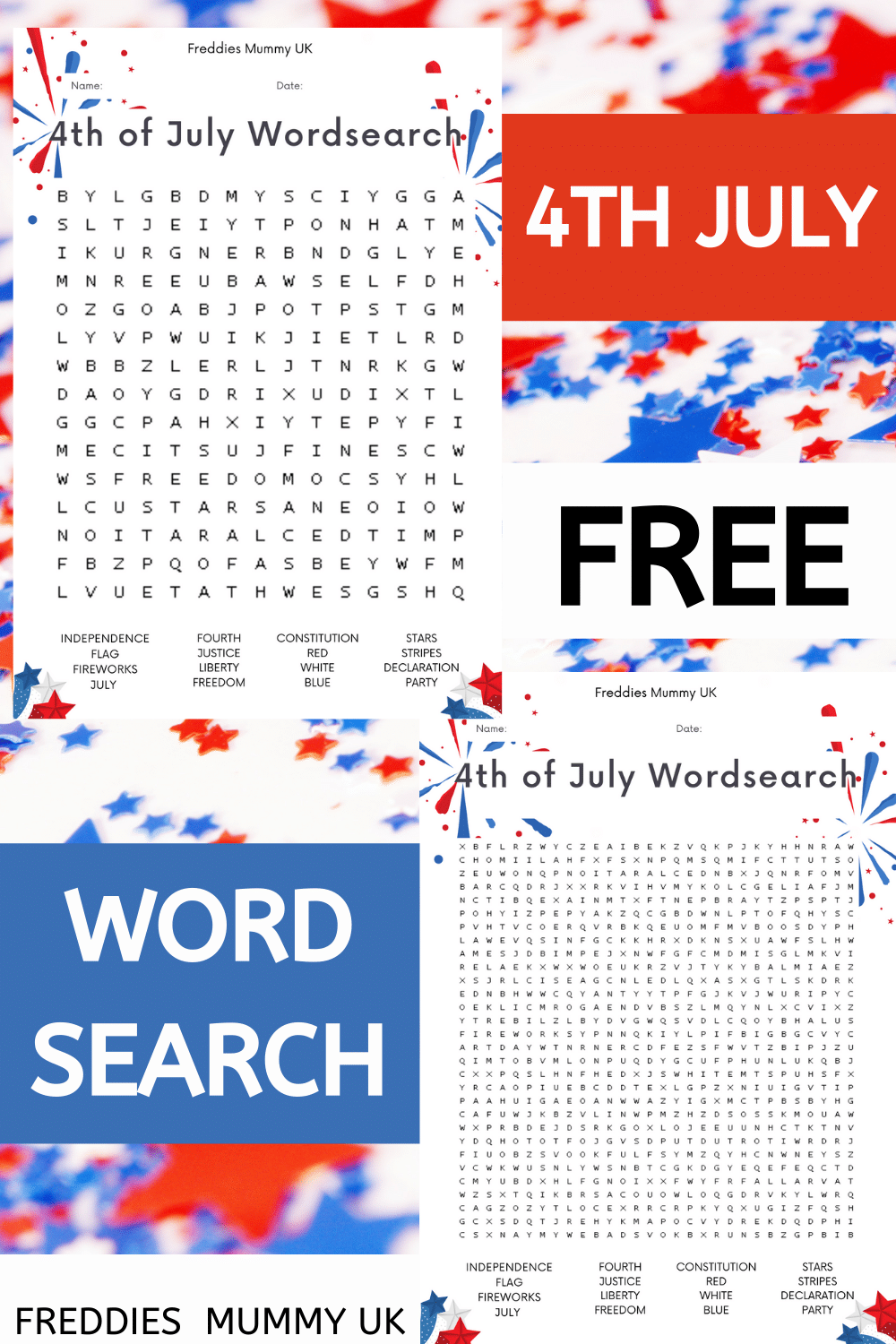 4th of July Word Search for Older Kids | Free Homeschool Deals