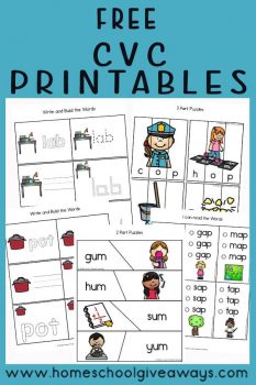 Free Printable CVC Resources | Free Homeschool Deals