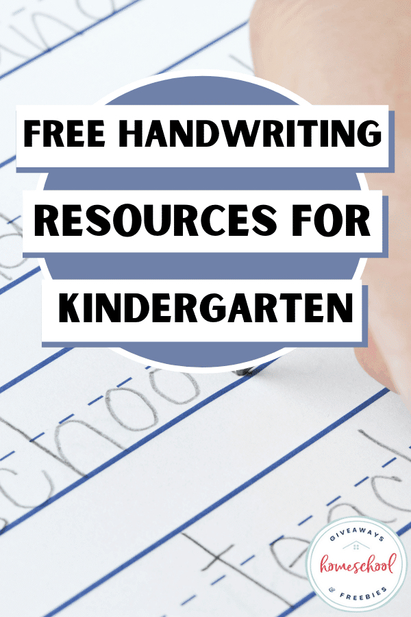 Kindergarten Handwriting Practice Pages. #freehomeschooldeals #fhdhomeschoolers #handwritingpractice #kindergartenhandwritingworksheets #freekindergartenworksheets