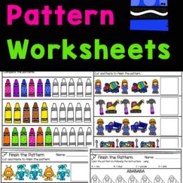 Fun Preschool Pattern Worksheets. #freehomeschooldeals #fhdhomeschoolers #learningaboutpatterns #preschoolpatternworksheets #patternprintableworksheets
