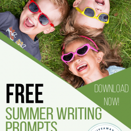 Summer Fun Creative Writing Pages. #freehomeschooldeals #fhdhomeschoolers #summerwritingprompts #creativewritingprompts #freecreativewritingpages