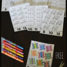 Bug Counting Activity Sheets. #freehomeschooldeals #fhdhomeschoolers #learningtocount #preschoolcountingworksheets #bugworksheets