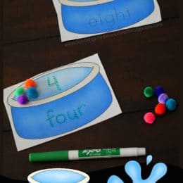 Free Summertime Number Word Activity. #freehomeschooldeals #fhdhomeschoolers #learningnumberwords #numberwordactivity #numberwordworksheets