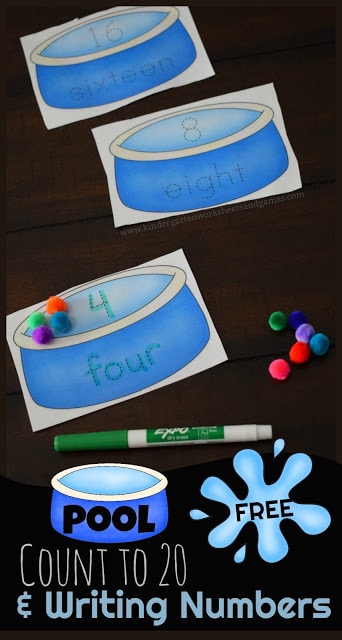 Free Summertime Number Word Activity. #freehomeschooldeals #fhdhomeschoolers #learningnumberwords #numberwordactivity #numberwordworksheets
