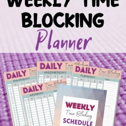 Free Weekly Time Block Planner. #freehomeschooldeals #fhdhomeschoolers #freeplannerpages #timeblockplanner #dailytimeblockplanner