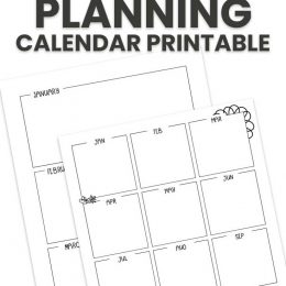 Homeschool Year Planning Calendar calendar pages with text overlay. #freehomeschooldeals #fhdhomeschoolers #freehomeschoolplanner #homeschoolyearplanner #freetwelvemonthplanner