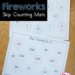 Text ovwerlay Skip Counting Activity Mats. #freehomeschooldeals #fhdhomeschoolers #learningtoskipcount #skipcountingactivity #skipcountingpractice