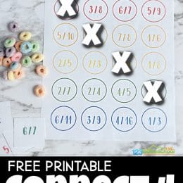 Connect Four Fractions Activity. #freehomeschooldeals #fhdhomeschoolers #studyingfractions #fractiongames #freemathgames