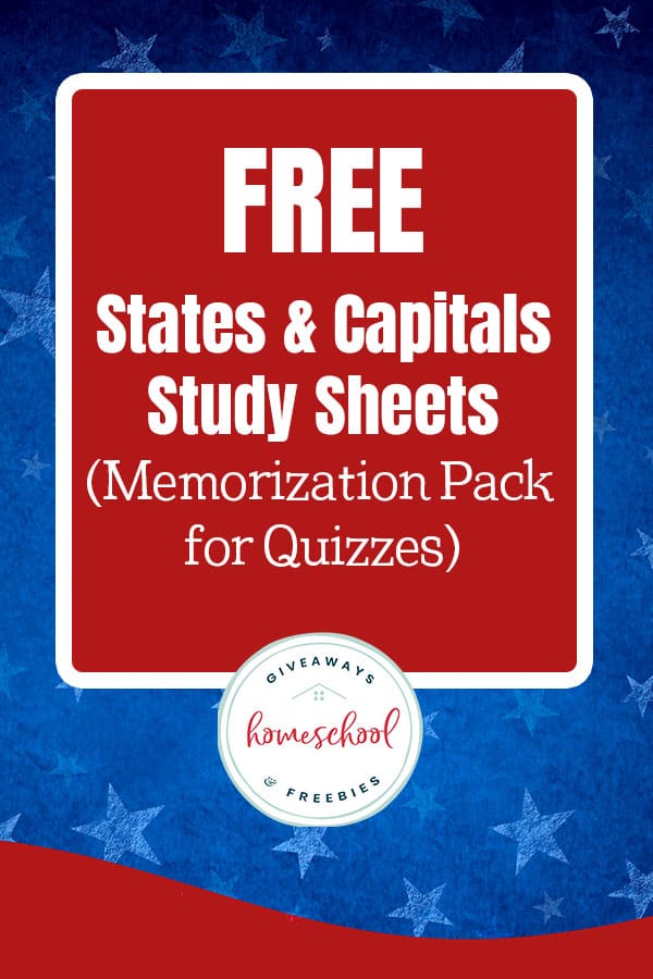 States and Capitals Quiz Sheets. #freehomeschooldeals #fhdhomeschoolers #studyingstatesandcapitals #statesandcapitalsworksheets #statesandcapitalsstudypages