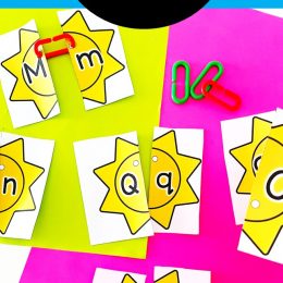 Summer Letter Matching Puzzles. #freehomeschooldeals #fhdhomeschoolers #lettermatchingpuzzles #freepreschoolpuzzles #summerlearningactivity