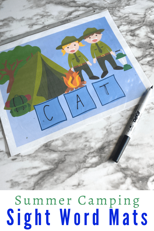 CVC Sight Words Activity. #freehomeschooldeals #fhdhomeschoolers #learningsightwords #sightwordsactivity #sightwordsmat
