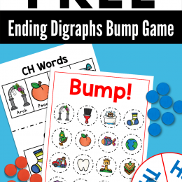 Free Digraph Phonics Game. #freehomeschooldeals #fhdhomeschoolers #learningaboutdigraphs #digraphpractice #digraphgame