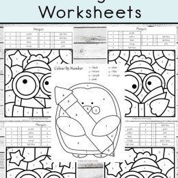 Penguin Color by Code Worksheets. #freehomeschooldeals #fhdhomeschoolers #colorbynumber #colorbyletter #penguincoloringpages