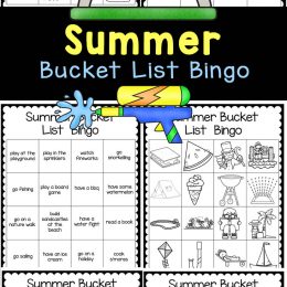 Free Summer Bingo Game. #freehomeschooldeals #fhdhomeschoolers #summerbingogame #bingogameforkids #summerbingoactivity