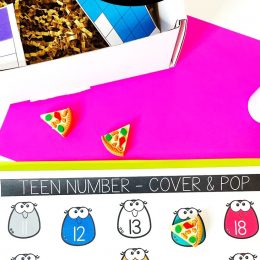 Teen Numbers Counting Activity. #freehomeschooldeals #fhdhomeschoolers #learningaboutnumbers #learningteennumbers #preschoolmathactivity