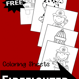 Firefighter Trace and Color Pages. #freehomeschooldeals #fhdhomeschoolers #learningaboutfirefighters #firefightercoloringpages #firefighteractivities