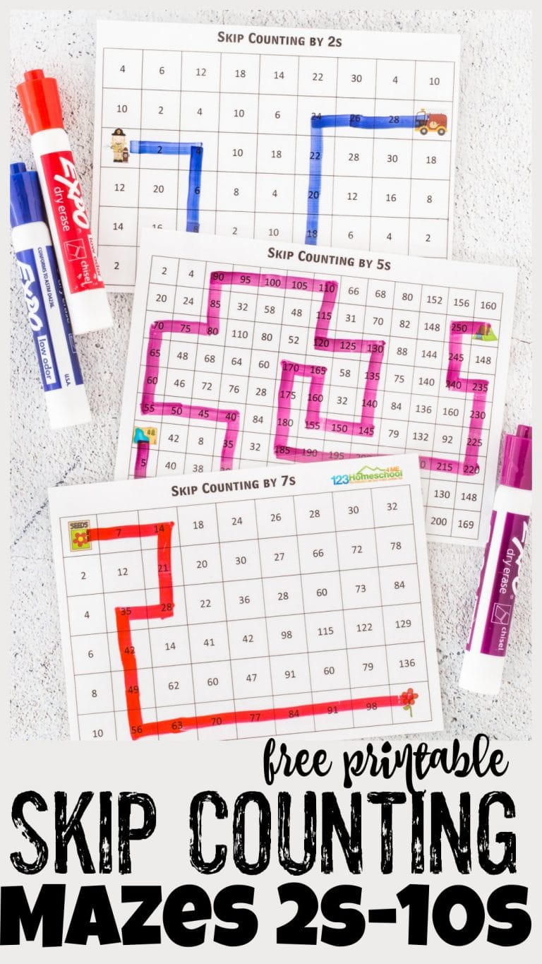 Skip Counting Practice Activity Free Homeschool Deals
