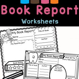 Third-Grade Book Report Worksheets. #freehomeschooldeals #fhdhomeschoolers #bookreporttemplate #bookreportpages #elementarybookreports