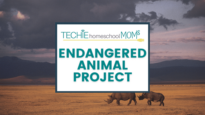 Free Digital Endangered Animal Study. #freehomeschooldeals #fhdhomeschoolers #endangeredanimalstudy #technologyandhomeshool #digitalunitstudy
