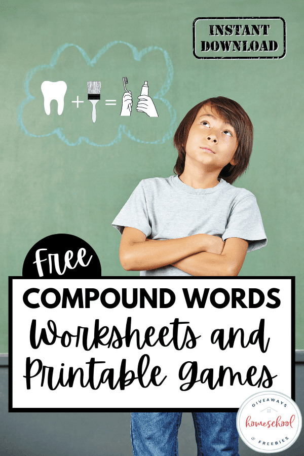 Compound Word Learning Activity. #freehomeschooldeals #fhdhomeschoolers #learningaboutcompoundwords #compoundwordsworksheets #compoundwordspractice