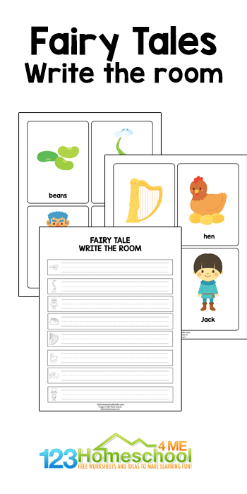 Free Fairy Tale Writing Activity. #freehomeschooldeals #fhdhomeschoolers #writetheroomactivity #fairytalewritingactivity #learningtowrite
