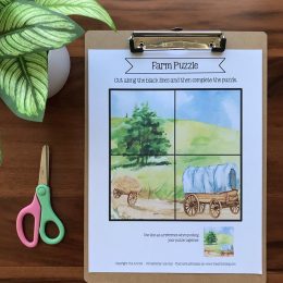 Preschool Printable Farm Puzzles. #freehomeschooldeals #fhdhomeschoolers #preschoolpuzzles #freeprintablepuzzles #farmanimalpuzzles