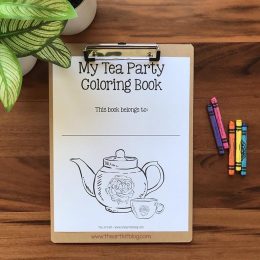 Free Tea Party Activity Pages. #freehomeschooldeals #fhdhomeschoolers #teapartycoloringpages #teapartyactivities #haveateaparty