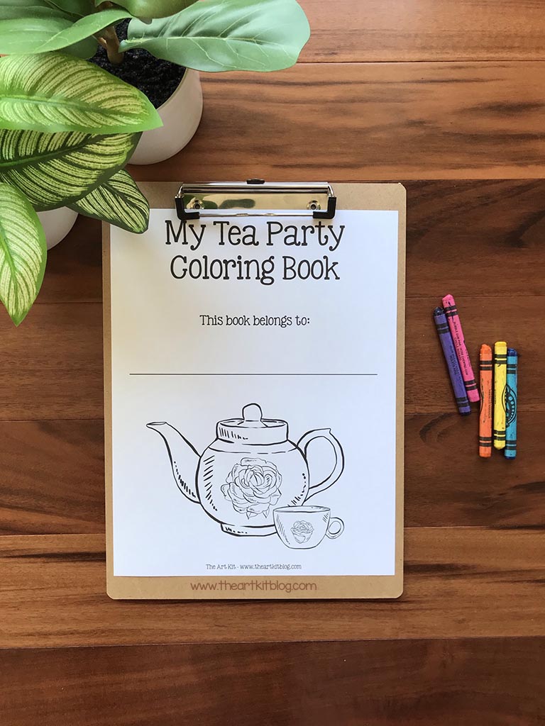 Free Tea Party Activity Pages. #freehomeschooldeals #fhdhomeschoolers #teapartycoloringpages #teapartyactivities #haveateaparty
