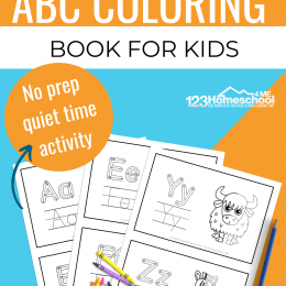 Alphabet Trace and Color Pages. #freehomeschooldeals #fhdhomeschoolers #learningthealphabet #alphabetcoloringpages #alphabetworksheets