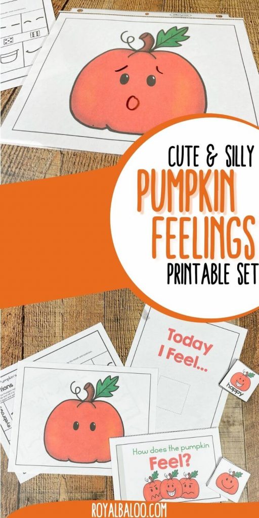 Early Learning Pumpkin Emotions Activity. #freehomeschooldeals #fhdhomeschoolers #learningaboutemotions #emotionsactivityforkids #emotionsworksheets