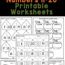 Fall Counting Teens Worksheets. #freehomeschooldeals #fhdhomeschoolers #learningtocount #countingteens #countingworksheets