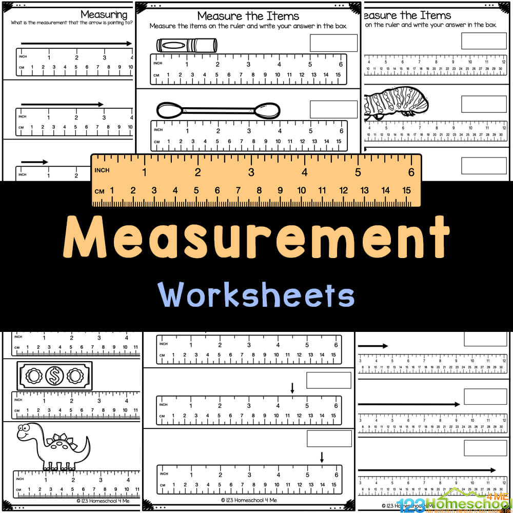 Free Preschool Kindergarten Measurement Worksheets Printable K5 