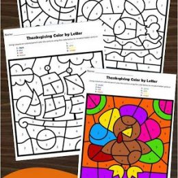 Fall Color By Letter Activities. #freehomeschooldeals #fhdhomeschoolers #colorbyletter #thanksgivingcoloringpages #fallactivitypages