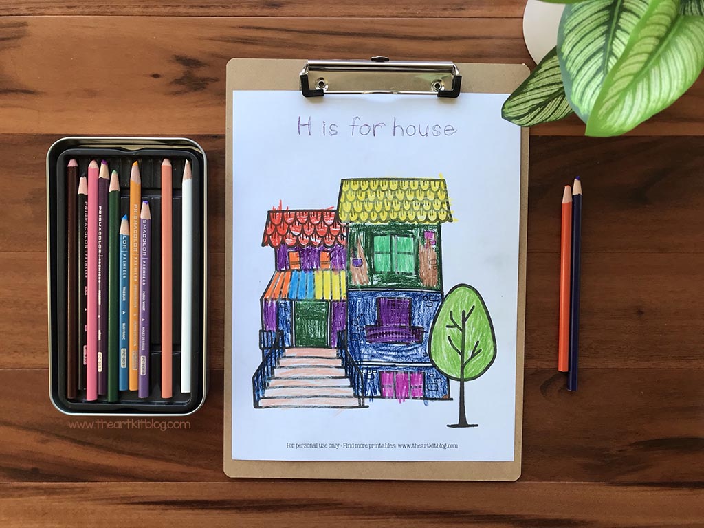 free printable coloring pages of houses