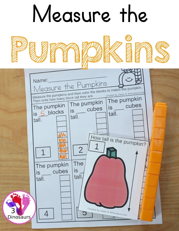 Measuring Pumpkins Math Activity. #freehomeschooldeals #fhdhomeschoolers #learningaboutmeasurement #measurementactivity #fallmathworksheets 