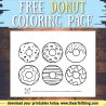 Donut Coloring Page | Free Homeschool Deals