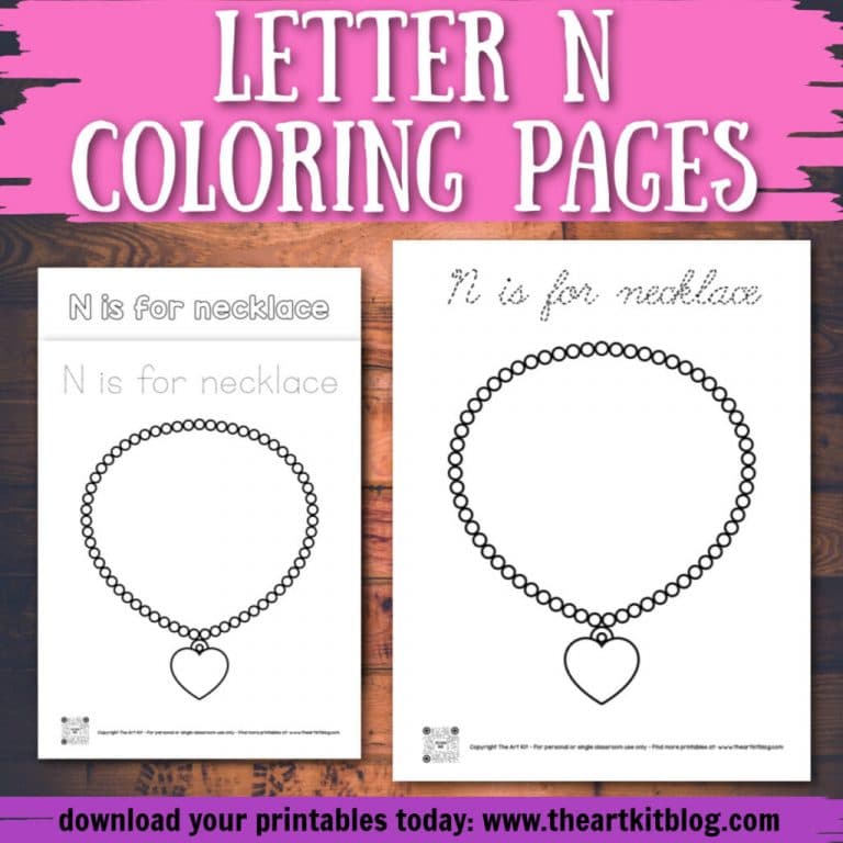 Letter N Coloring Pages | Free Homeschool Deals