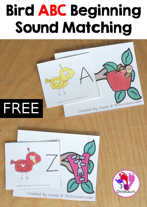 Bird Matching ABC Game Free Homeschool Deals