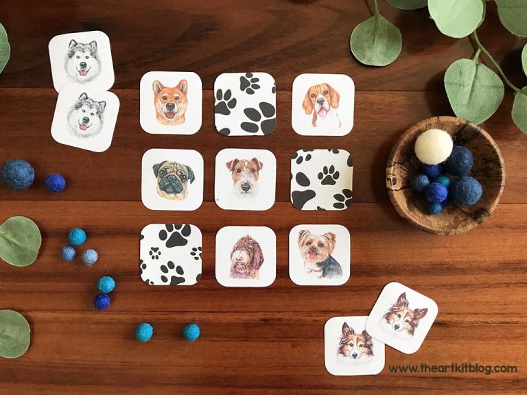 Dog Matching Game Free Homeschool Deals