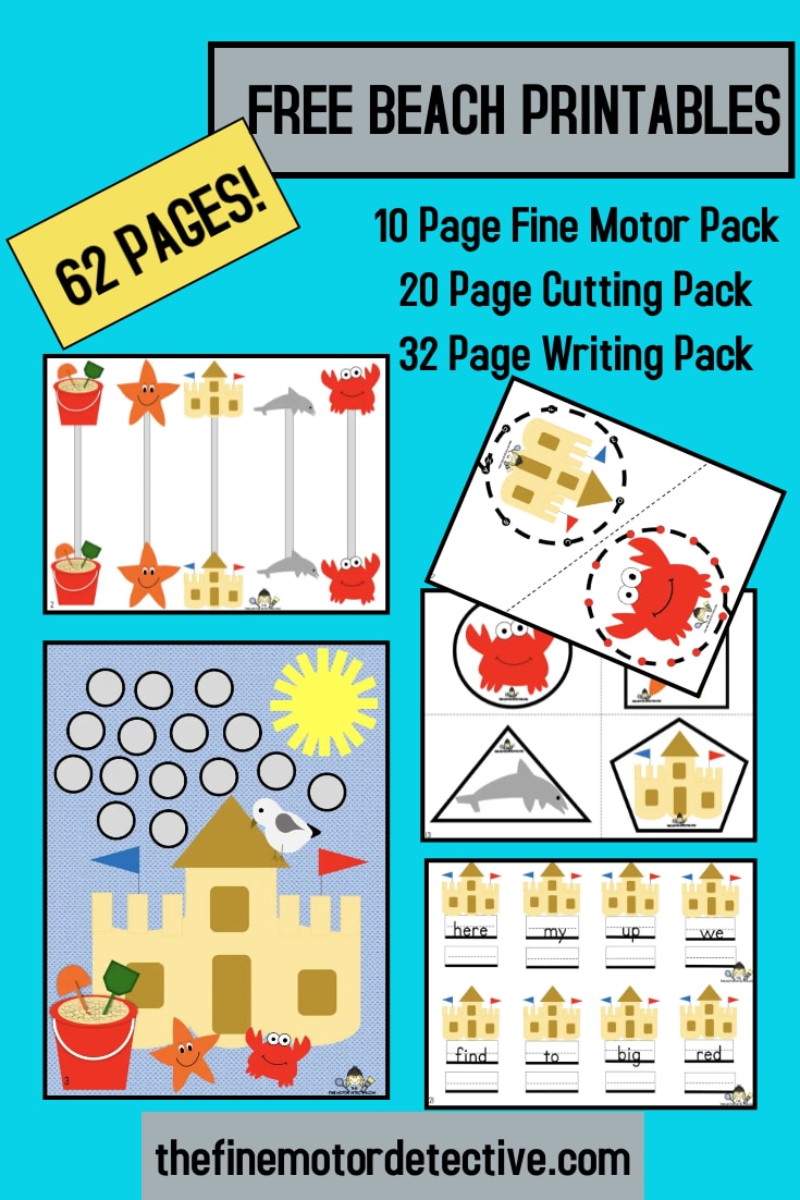 FREE Fine Motor Beach Themed Printables Free Homeschool Deals FREE Fine Motor Beach Themed Printables Free Homeschool Deals