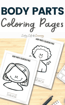 Body Parts Coloring Pages | Free Homeschool Deals