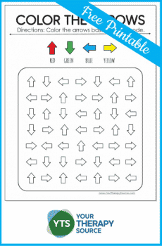 Free Arrows Homeschool Printable